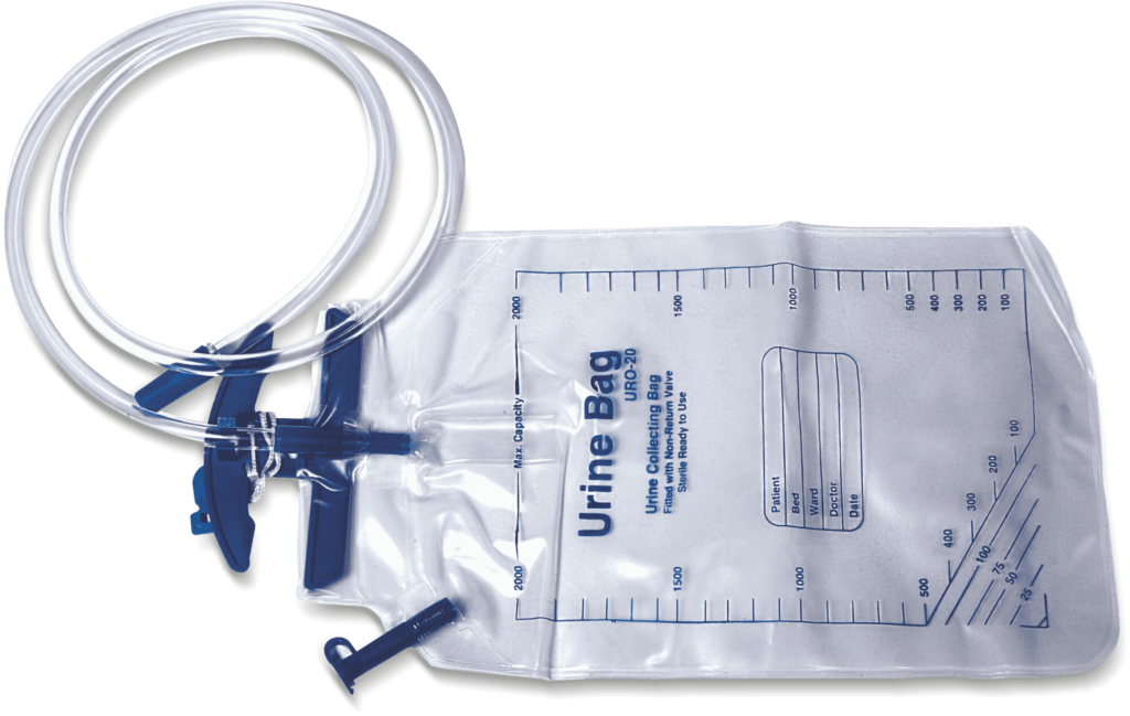 Urine Collection Bag with Top Outlet